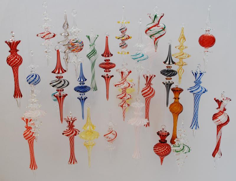 James F. Byrnes Glass Ornaments
